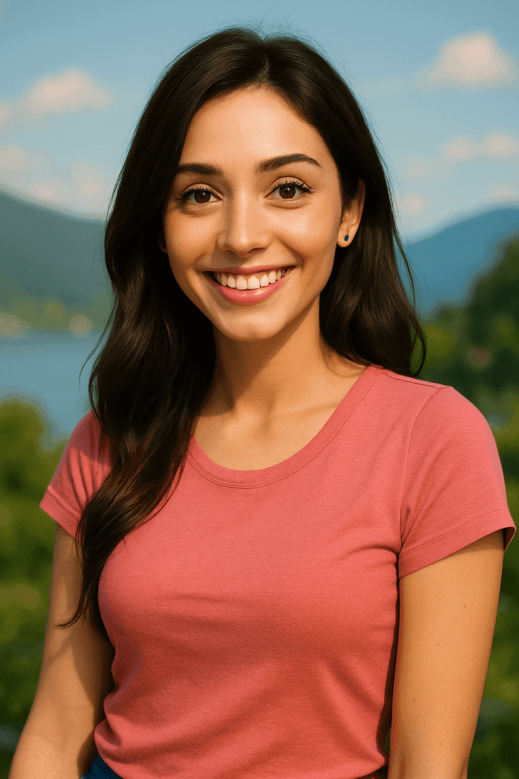 AI Polaroid cartoon style transformation - Realistic photo transformed into retro cartoon artwork with enhanced artistic appeal